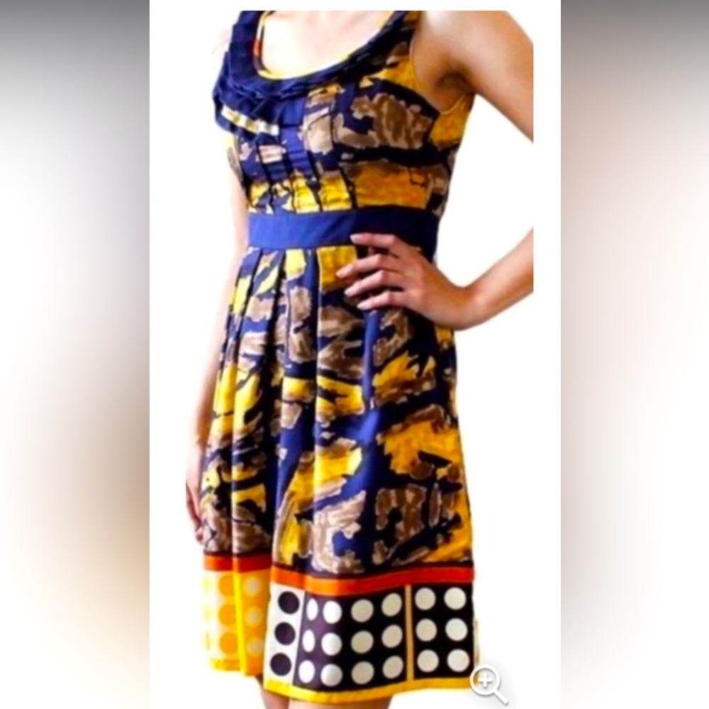 Yoana Baraschi Anthropologie Isla Dorada Silk Dress Size 8 - Picture 2 of 8